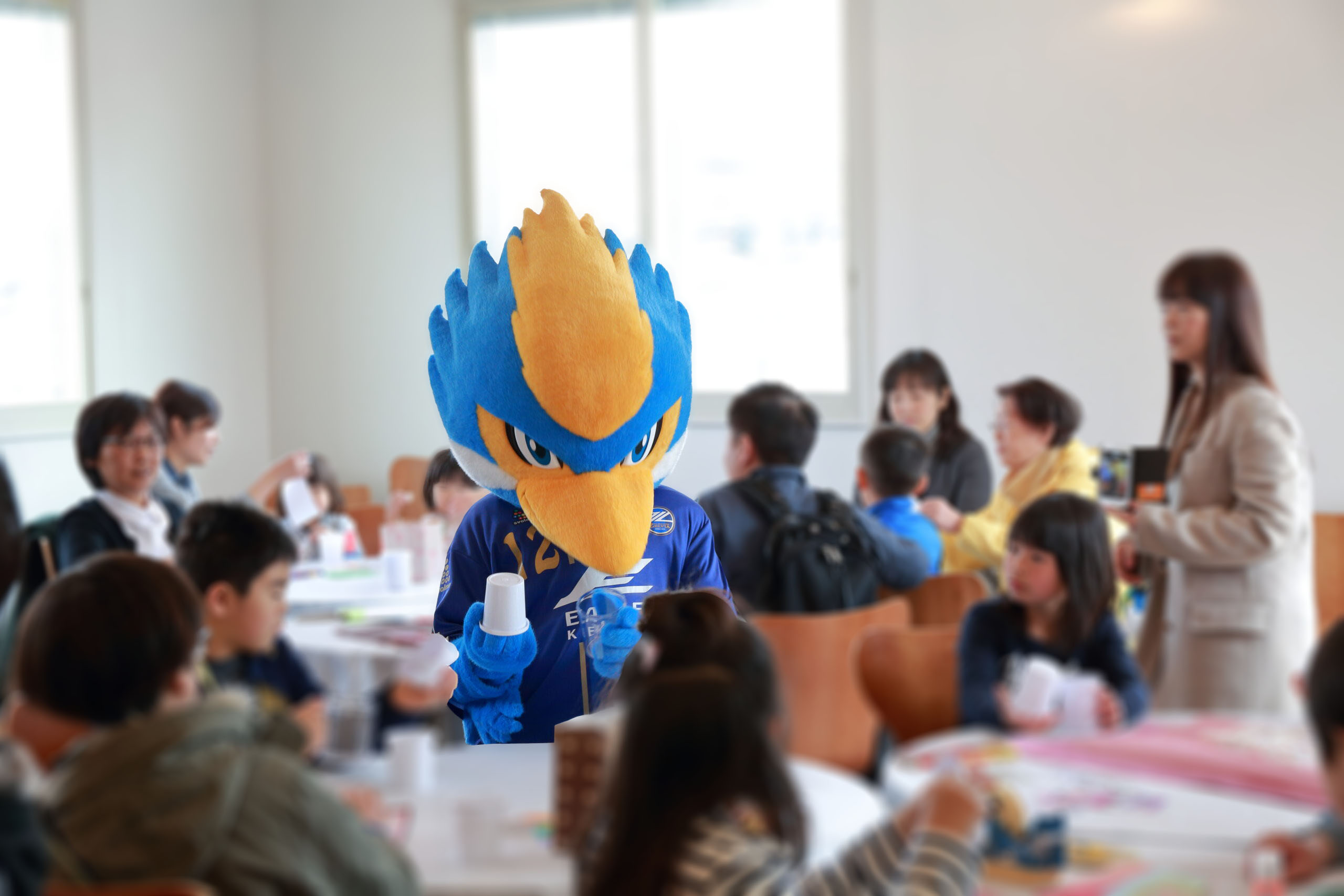 春の集いにゼルビー君